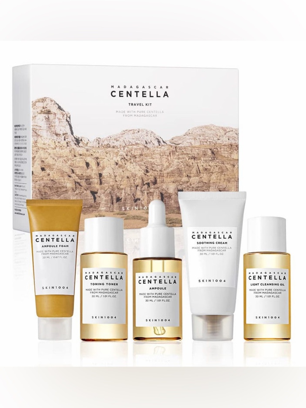 SKIN1004 Madagascar Centella Essential Travel Kit 5-Step Routine K-Beauty Set